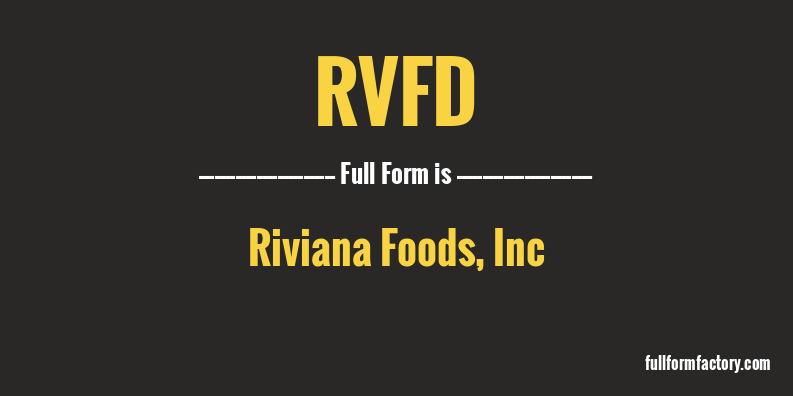rvfd-full-form