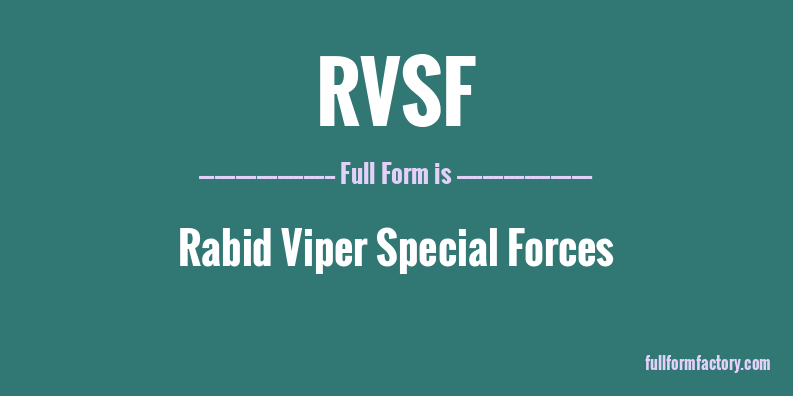 rvsf-full-form