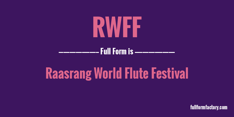rwff-full-form