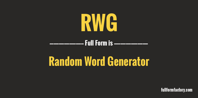 rwg-full-form