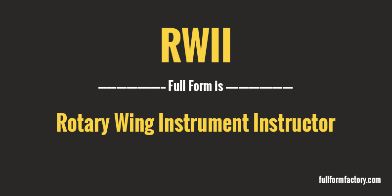 rwii-full-form