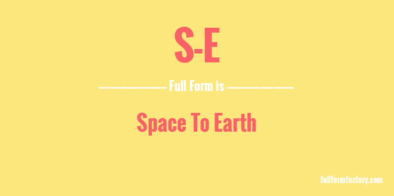 s-e-full-form