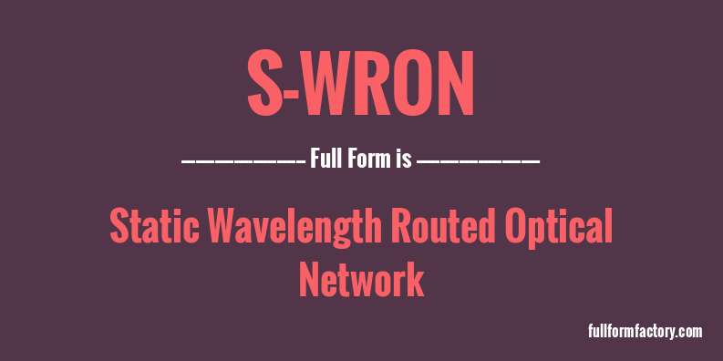 s-wron-full-form