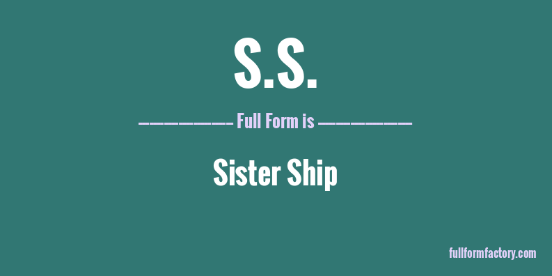 s.s.-full-form