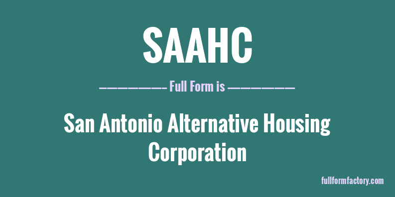 saahc-full-form