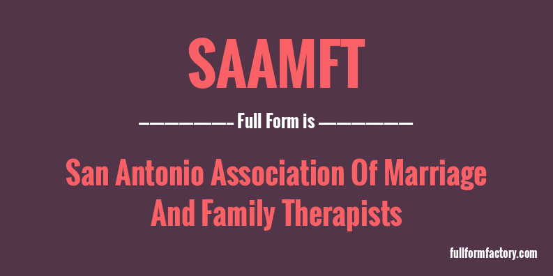 saamft-full-form