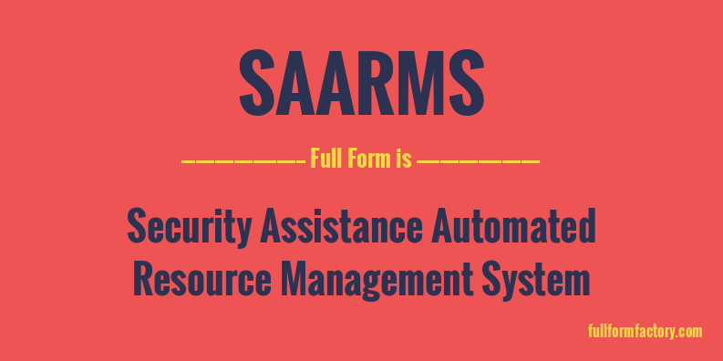 saarms-full-form