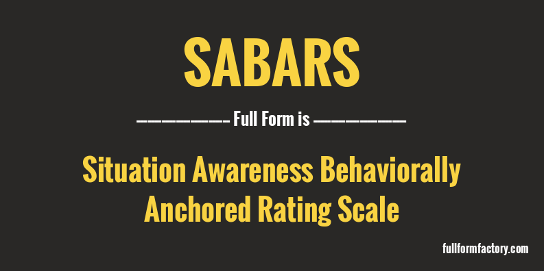 sabars-full-form