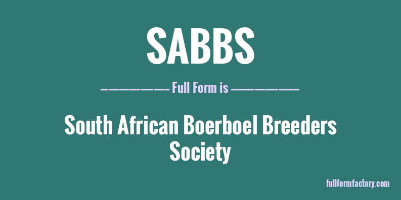 sabbs-full-form