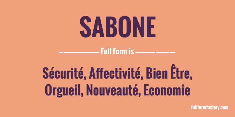 sabone-full-form