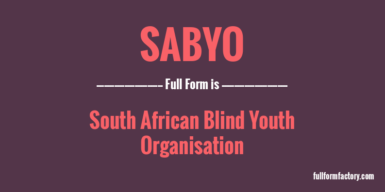 sabyo-full-form