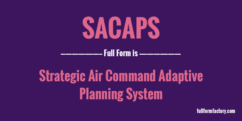 sacaps-full-form