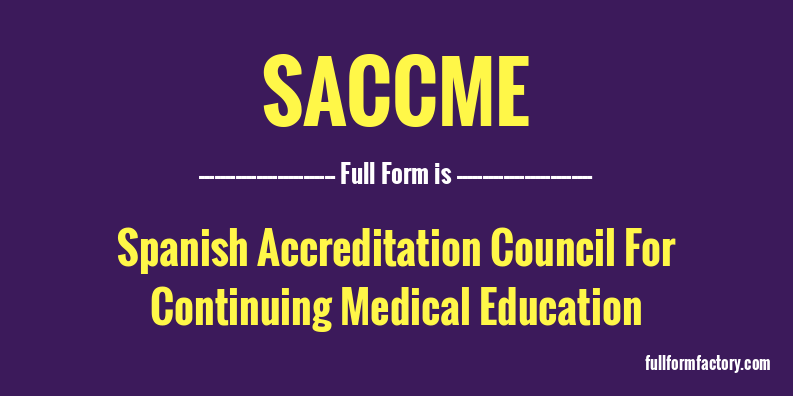 saccme-full-form