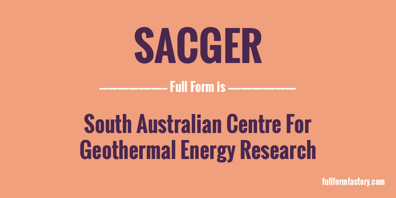 sacger-full-form