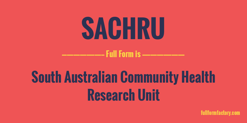 sachru-full-form