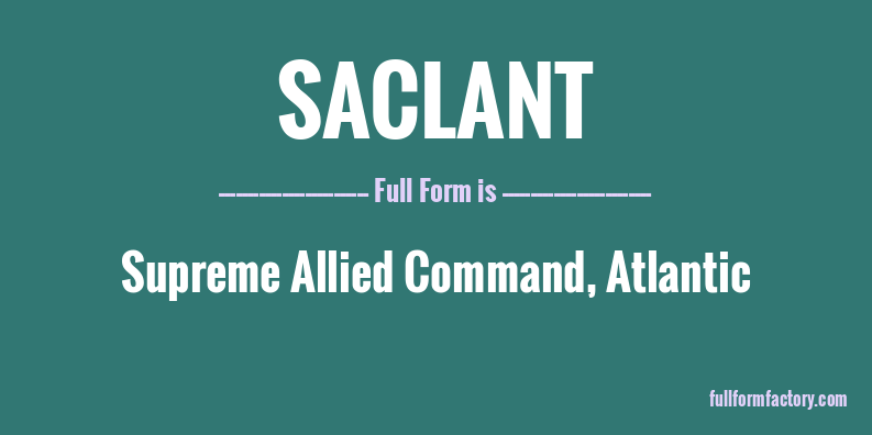 saclant-full-form