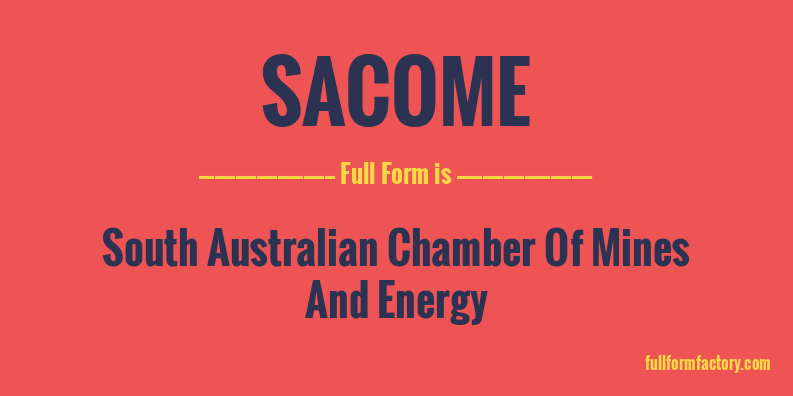 sacome-full-form