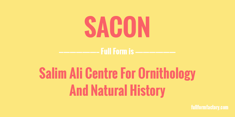 sacon-full-form