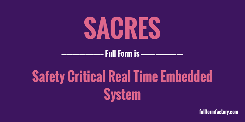 sacres-full-form
