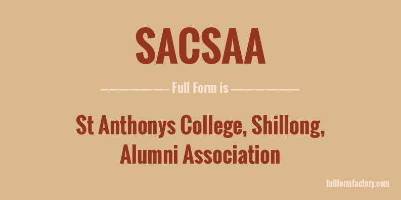 sacsaa-full-form