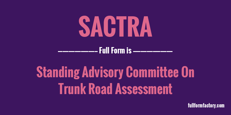 sactra-full-form