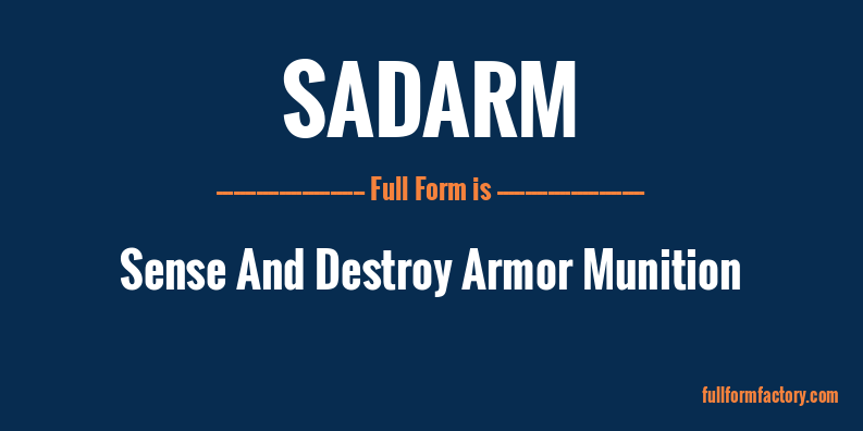 sadarm-full-form