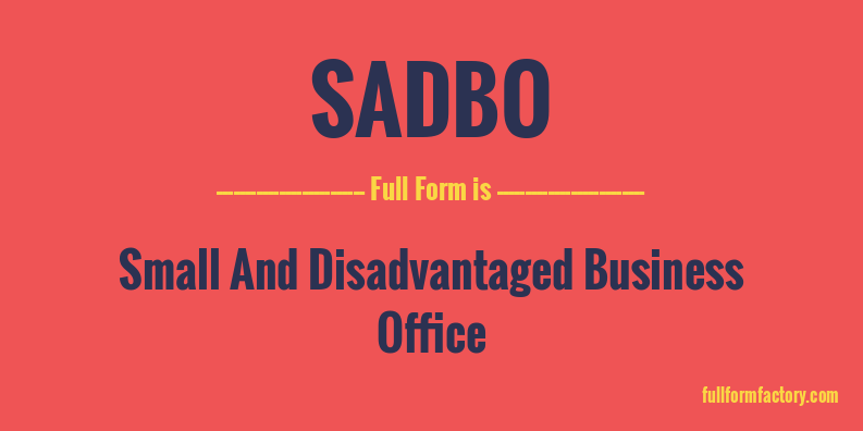 sadbo-full-form