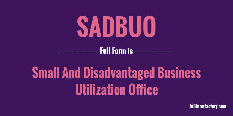 sadbuo-full-form