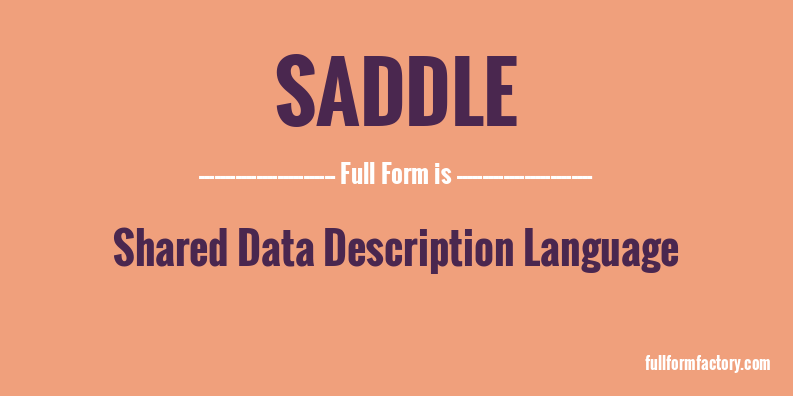 saddle-full-form