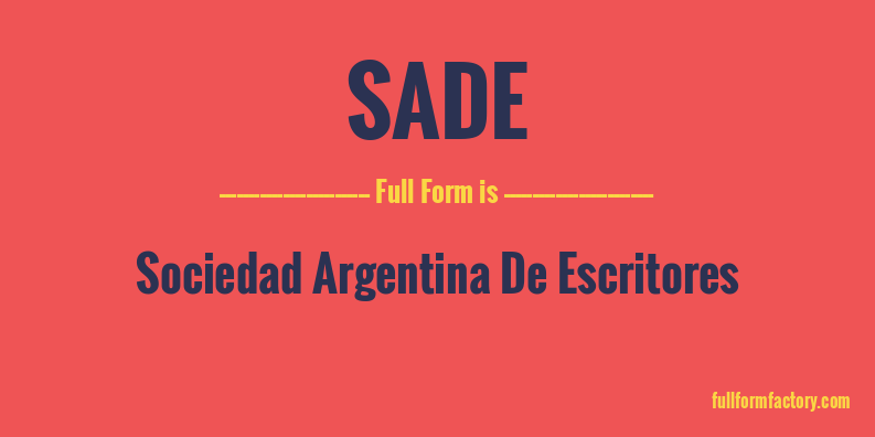 sade-full-form