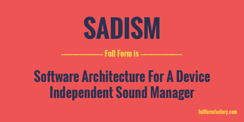 sadism-full-form
