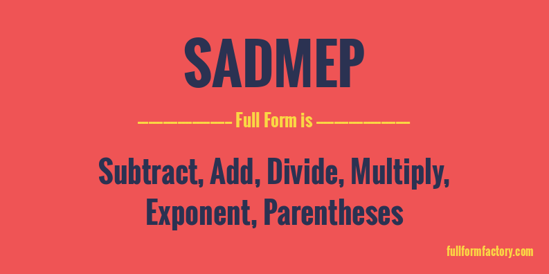 sadmep-full-form