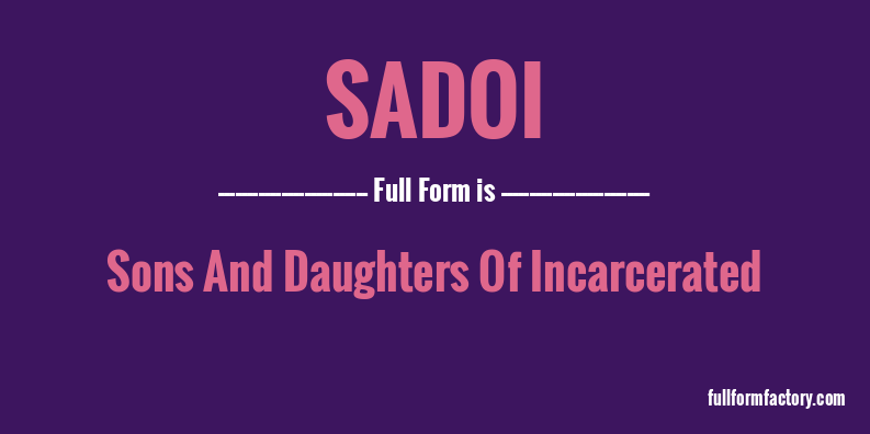 sadoi-full-form