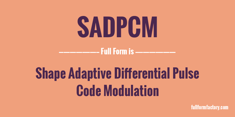 sadpcm-full-form