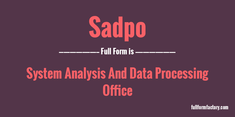 sadpo-full-form