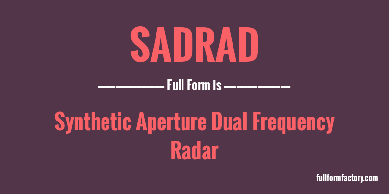 sadrad-full-form