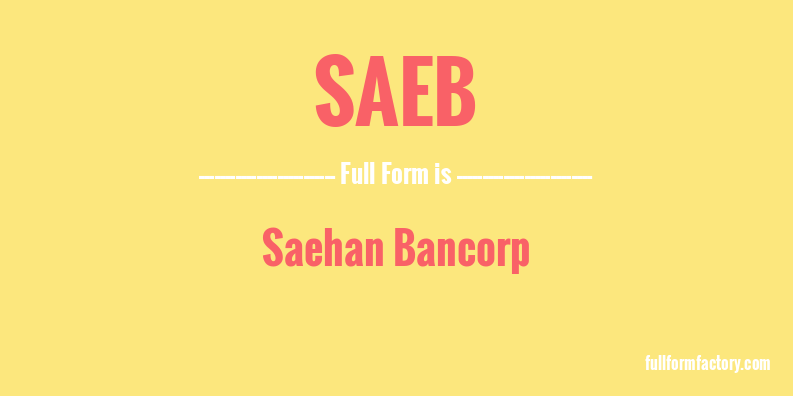 saeb-full-form