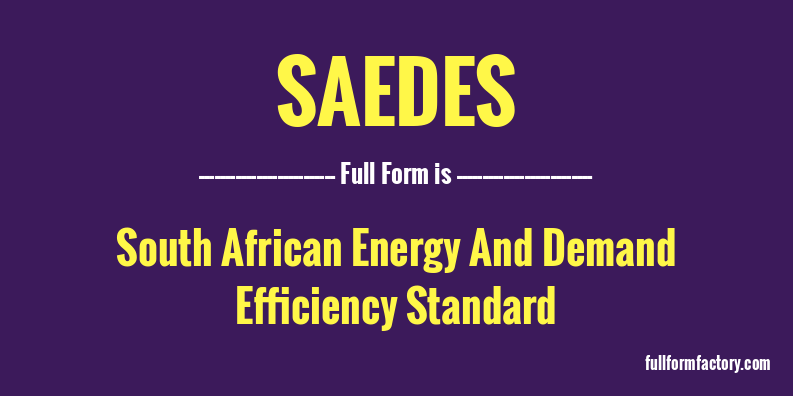 saedes-full-form