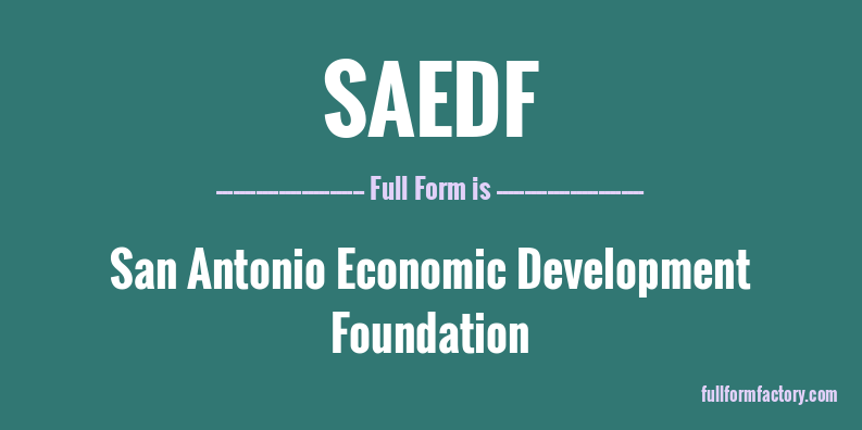 saedf-full-form
