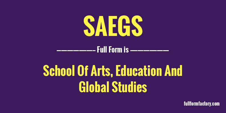 saegs-full-form