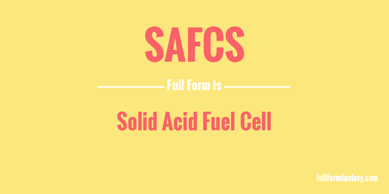 safcs-full-form