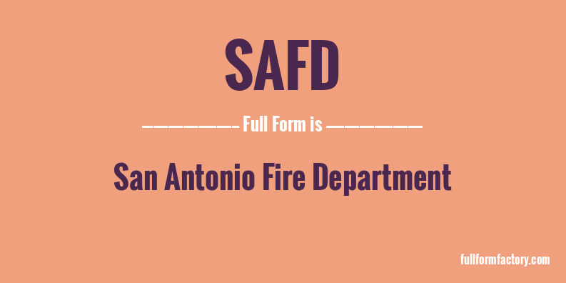 safd-full-form
