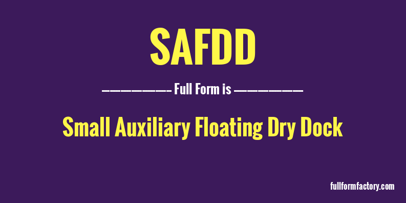 safdd-full-form