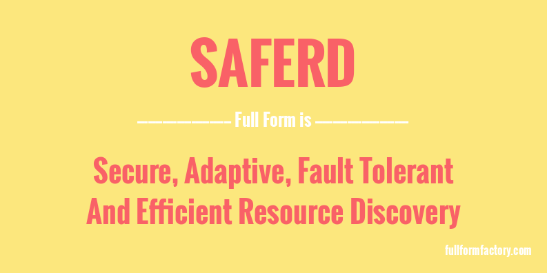 saferd-full-form