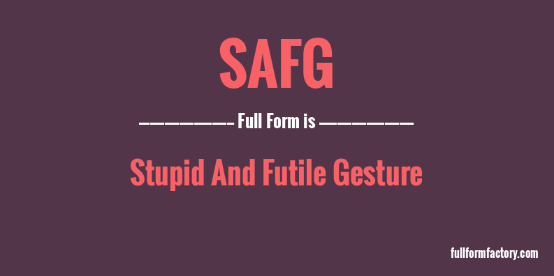 safg-full-form