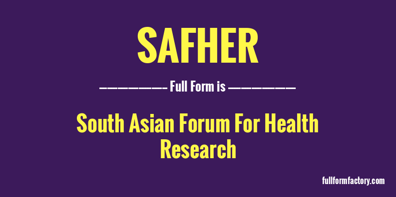 safher-full-form