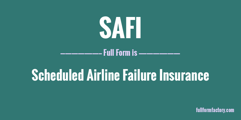 safi-full-form
