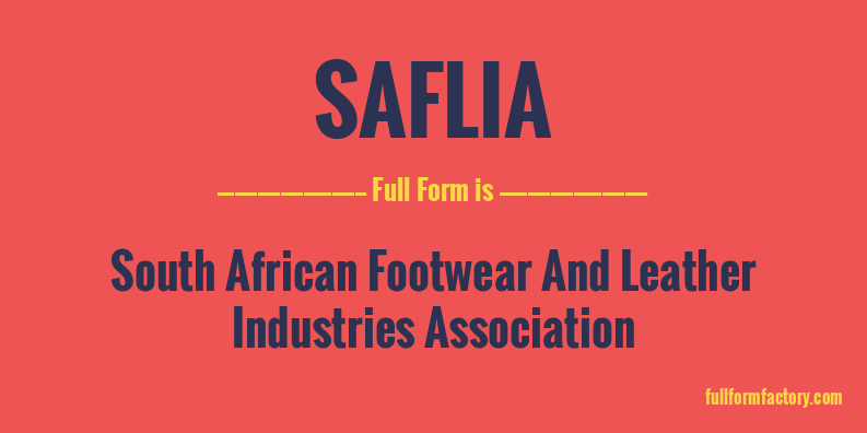 saflia-full-form