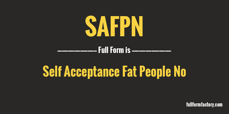 safpn-full-form