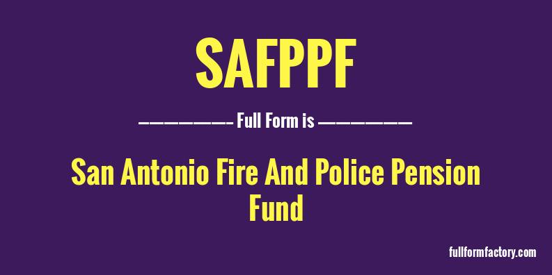 safppf-full-form